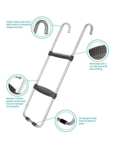 Escalera de Peldaños Anchos Skywalker Trampolines 2 Peldaños 2