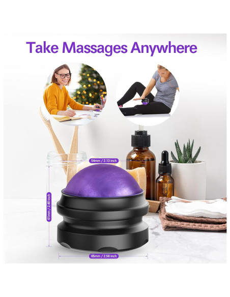 Rodillo de Masaje Yofuly Ergonómico para Alivio Muscular 6.4cm
