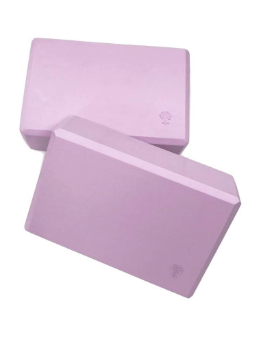 Conjunto de 2 Bloques de Yoga de Espuma Oak y Reed Rosa
