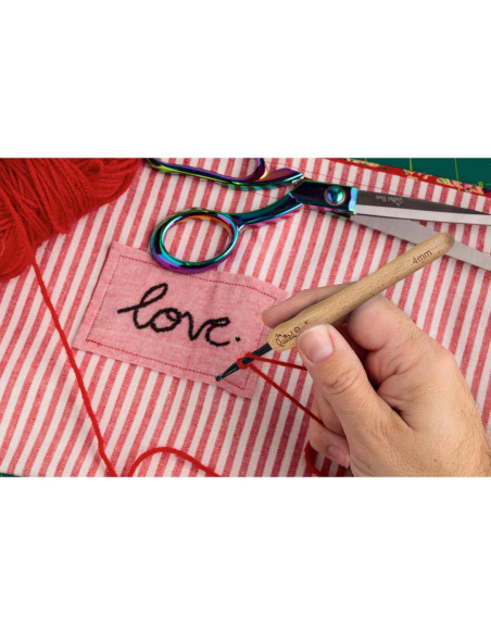 Juego de Ganchillos de Madera The Quilted Bear - Set de 9