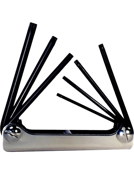 Juego de Llaves Hexagonales y TORX Plegables EKLIND 29171