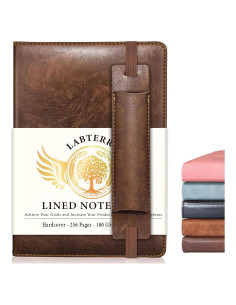 Cuaderno de Piel Dura Labterry 256 Páginas 14.5x21 cm Marrón