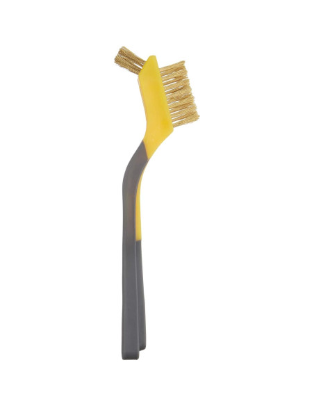 Cepillos Mini de Latón Amazon Basics, Mango Suave, Paquete de 3