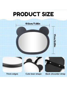 Espejo de Coche para Bebé AMZAUTO - Asiento Mirando Atrás 2