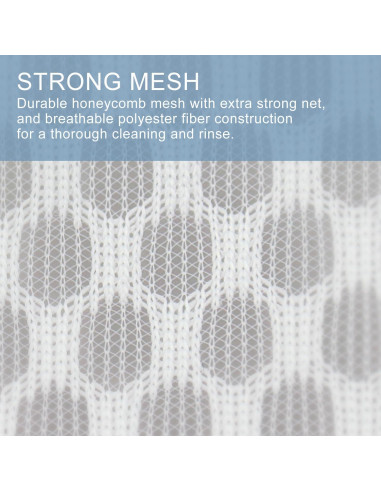 Bolsa de Lavandería de Malla Genérica 3 Pcs 30x40 cm