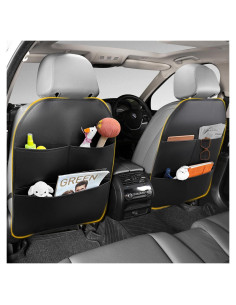Protector de Respaldo de Asiento de Coche Sanwom Negro