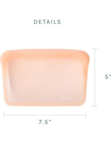 Bolsas Reutilizables SnapPack MODERN-X 2-Pack Silicona Durazno