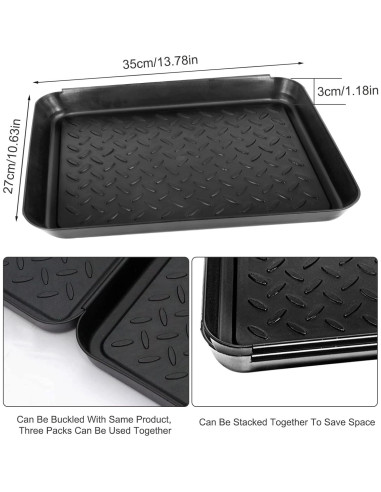 Bandeja de Goteo Bajo el Fregadero 35.1x27.4cm Plástico