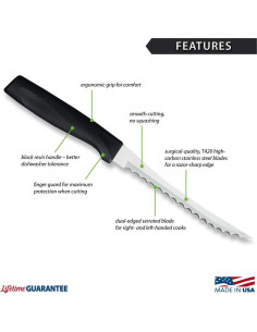 Cuchillo rebanador de tomates Rada Anthem 12.7 cm acero inoxidable 2