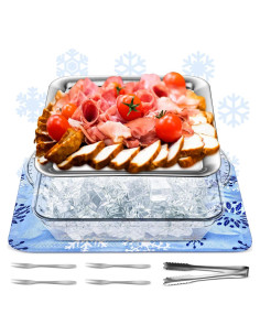 Set de 8 Piezas Mat de Hielo Reutilizable Meanplan 30 cm