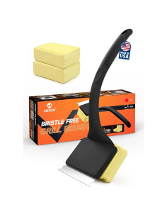 Cepillo Limpiador de Parrilla Sin Cerda MEKER Negro 4 Unidades