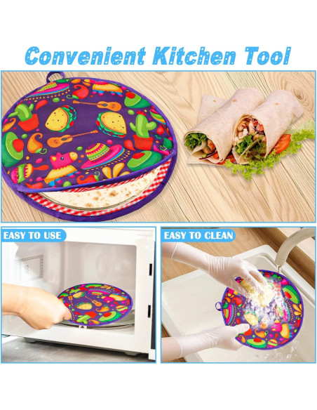 Bolsa Calentadora de Tortillas 30 cm Loghohu Multicolor