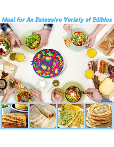 Bolsa Calentadora de Tortillas 30 cm Loghohu Multicolor