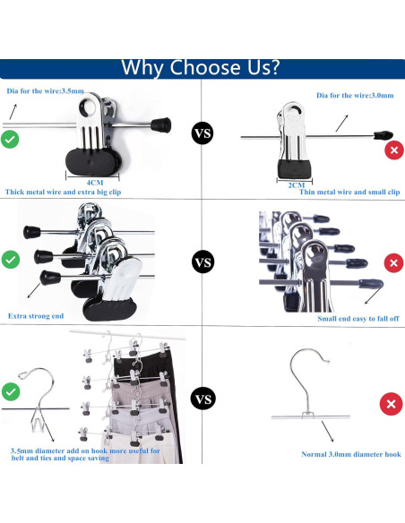 Perchas Metálicas Apilables Cocomaya 33 cm Negras - Paquete 10