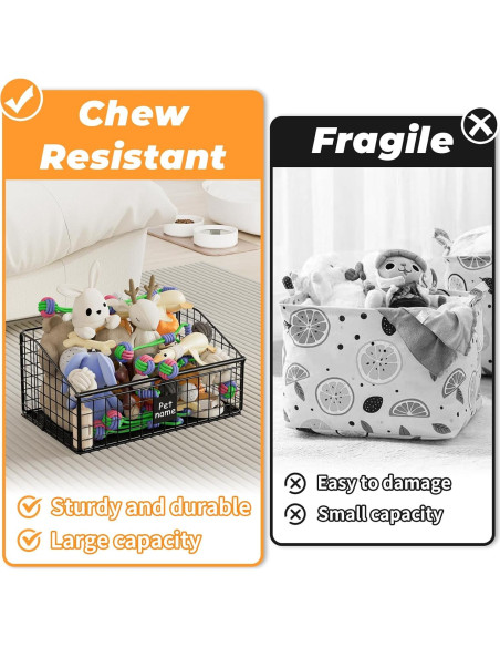 Caja de Almacenamiento de Juguetes para Perros Foellstoe 41.91x27.43x21.59cm