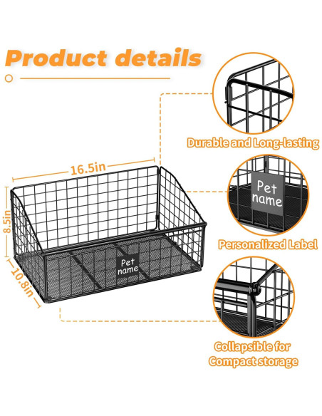 Caja de Almacenamiento de Juguetes para Perros Foellstoe 41.91x27.43x21.59cm