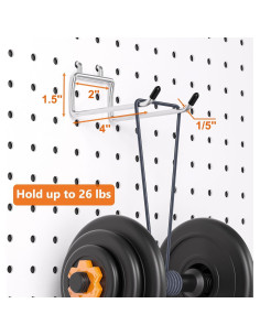 Ganchos de Tablero de Clavos FRIMOONY 12 Piezas 10 cm Alta Resistencia 2
