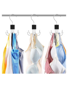 Pack de 3 Perchas Multifuncionales Aquzhou - Ahorra Espacio