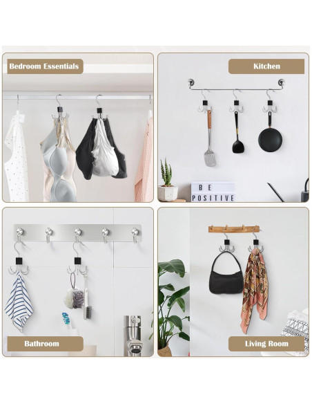 Pack de 3 Perchas Multifuncionales Aquzhou - Ahorra Espacio