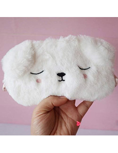 Máscara de Sueño Gato Negro y Perro Blanco Shinywear 2 Pcs 2