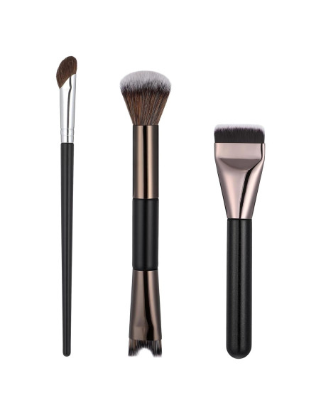 Juego de 3 Pinceles para Contorno de Nariz FdcZeyxior