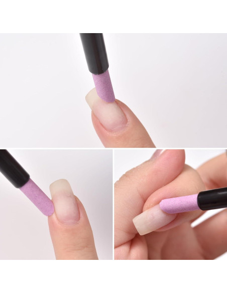 10 Piezas Lima de Uñas Stoe Piedra Pómez para Manicura