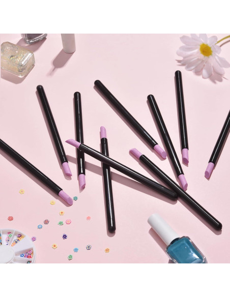 10 Piezas Lima de Uñas Stoe Piedra Pómez para Manicura