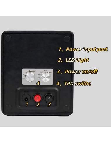 Enrollador automático de reloj Driklux C1CQ-9 LED, unisex, silencioso