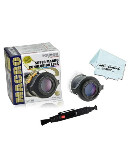 Lente Macro Raynox DCR-250 2.5x Universal 52-67mm + Limpiador