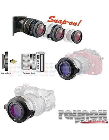 Lente Macro Raynox DCR-250 2.5x Universal 52-67mm + Limpiador