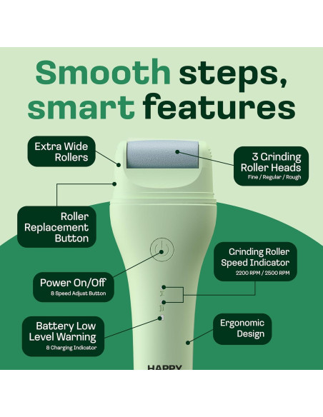 Removedor de Callos Eléctrico Happy Innovations - Lima Recargable