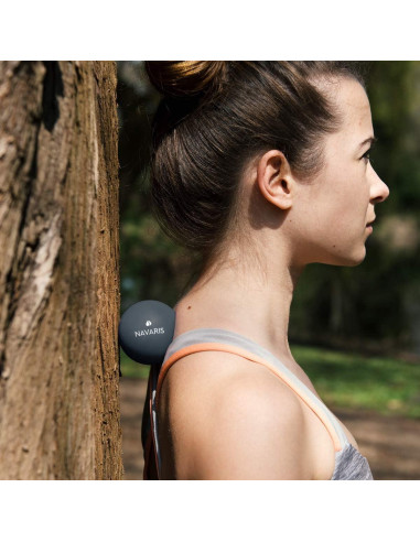 Pelotas de Masaje Lacrosse Navaris - Juego de 2 (6.35cm) - Suave y Dura