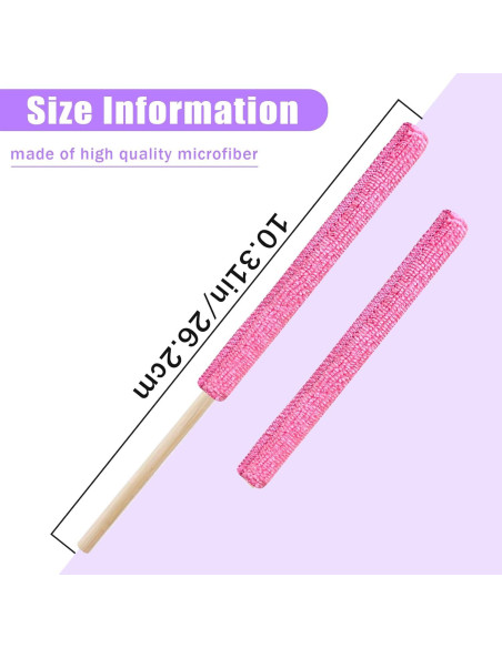 12 Pcs Duster Microfibra Bilkeru para Limpieza de Ranuras