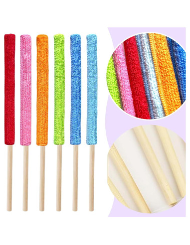 12 Pcs Duster Microfibra Bilkeru para Limpieza de Ranuras