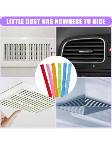 12 Pcs Duster Microfibra Bilkeru para Limpieza de Ranuras