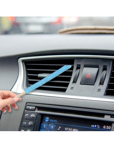 12 Pcs Duster Microfibra Bilkeru para Limpieza de Ranuras