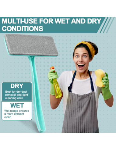 Kit de Limpieza de Ventanas Zimso con 9 Cepillos y Paños