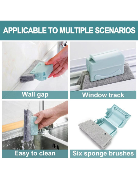 Kit de Limpieza de Ventanas Zimso con 9 Cepillos y Paños