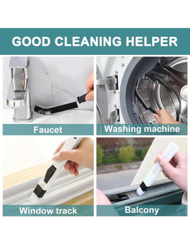 Kit de Limpieza de Ventanas Zimso con 9 Cepillos y Paños