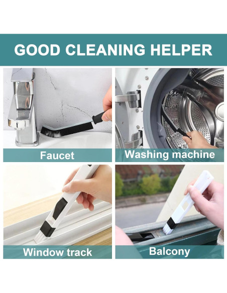 Kit de Limpieza de Ventanas Zimso con 9 Cepillos y Paños