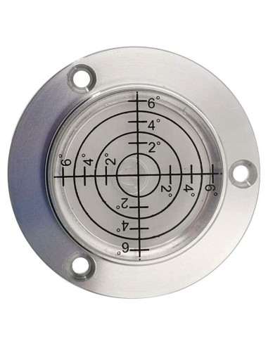 Nivel de Burbuja Redondo XMLEI 50mm Aluminio Blanco