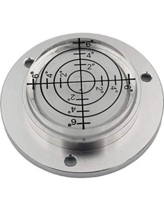 Nivel de Burbuja Redondo XMLEI 50mm Aluminio Blanco 2