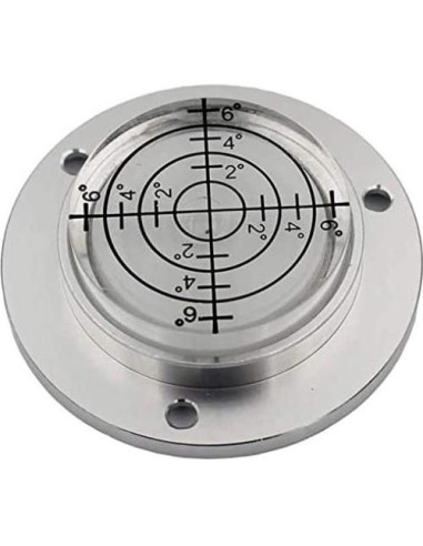 Nivel de Burbuja Redondo XMLEI 50mm Aluminio Blanco