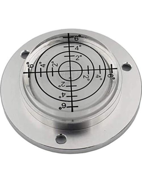 Nivel de Burbuja Redondo XMLEI 50mm Aluminio Blanco