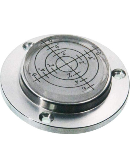 Nivel de Burbuja Redondo XMLEI 50mm Aluminio Blanco