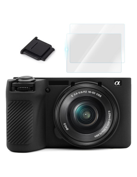 Kit Accesorios para Cámara Sony Alpha 6700 - Funda Silicona y Protectores