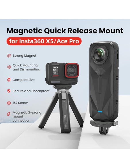 Soporte de liberación rápida Gaekol para Insta360 X5/X4 Air