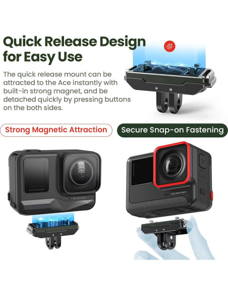 Soporte de liberación rápida Gaekol para Insta360 X5/X4 Air