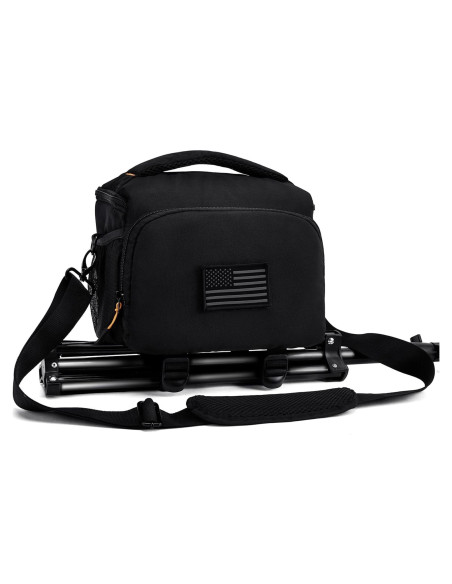 Bolsa de Hombro para Cámara AMOZZ Negra, Acolchada y Impermeable