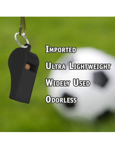 Silbato de Seguridad Water Gear Negro Ultra Liviano